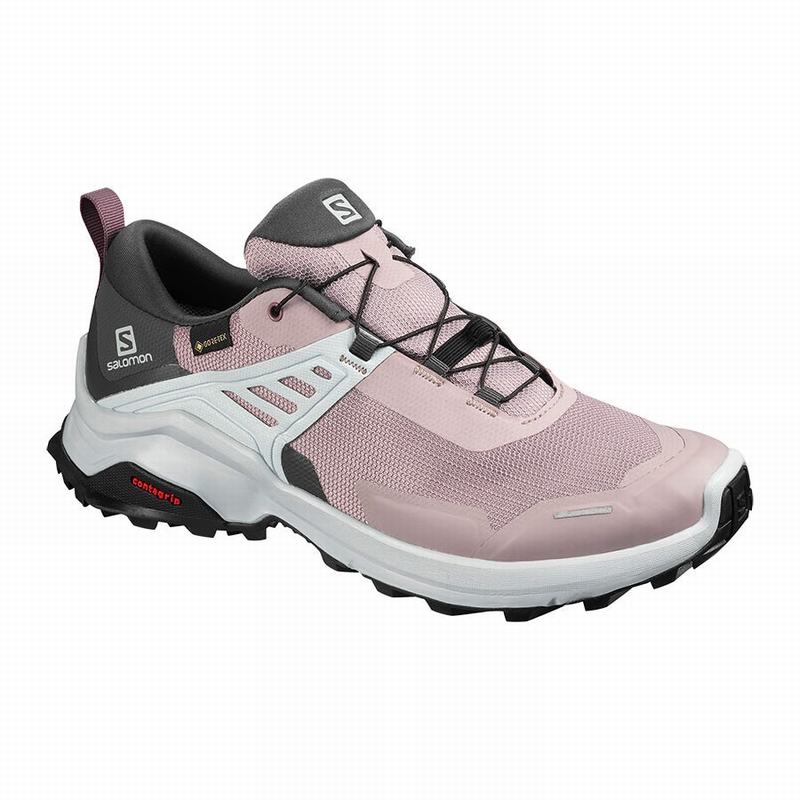 Salomon Israel X RAISE GORE-TEX - Womens Hiking Shoes - Pink (PLFX-32759)